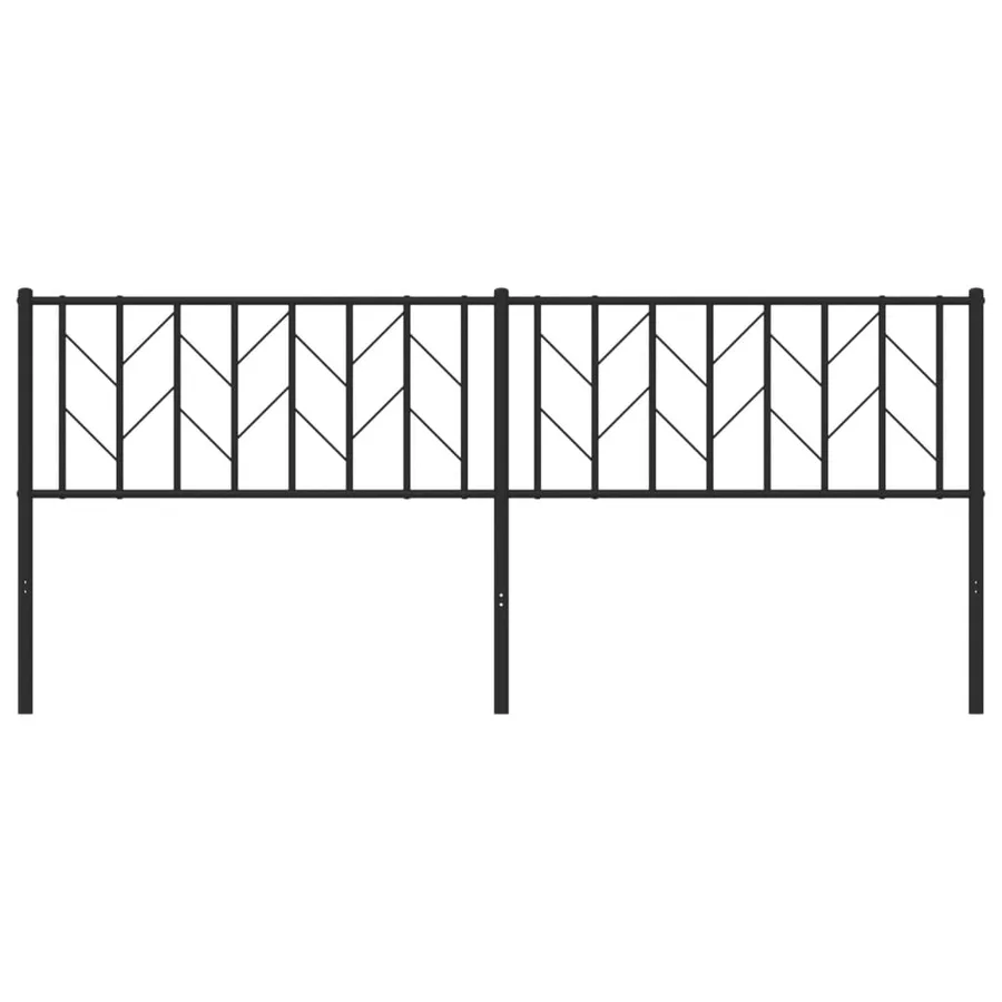 Tête de lit de remplacement métal noir 200 cm - 4