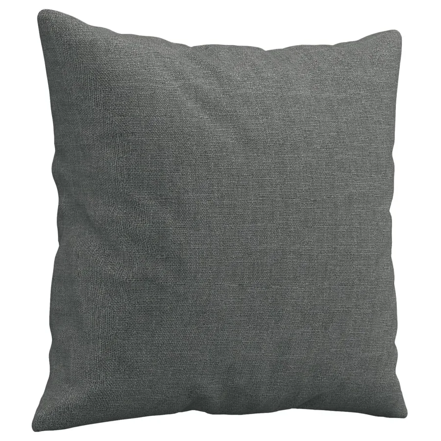 Ensemble de canapés 2 pcs coussins gris foncé tissu - 5