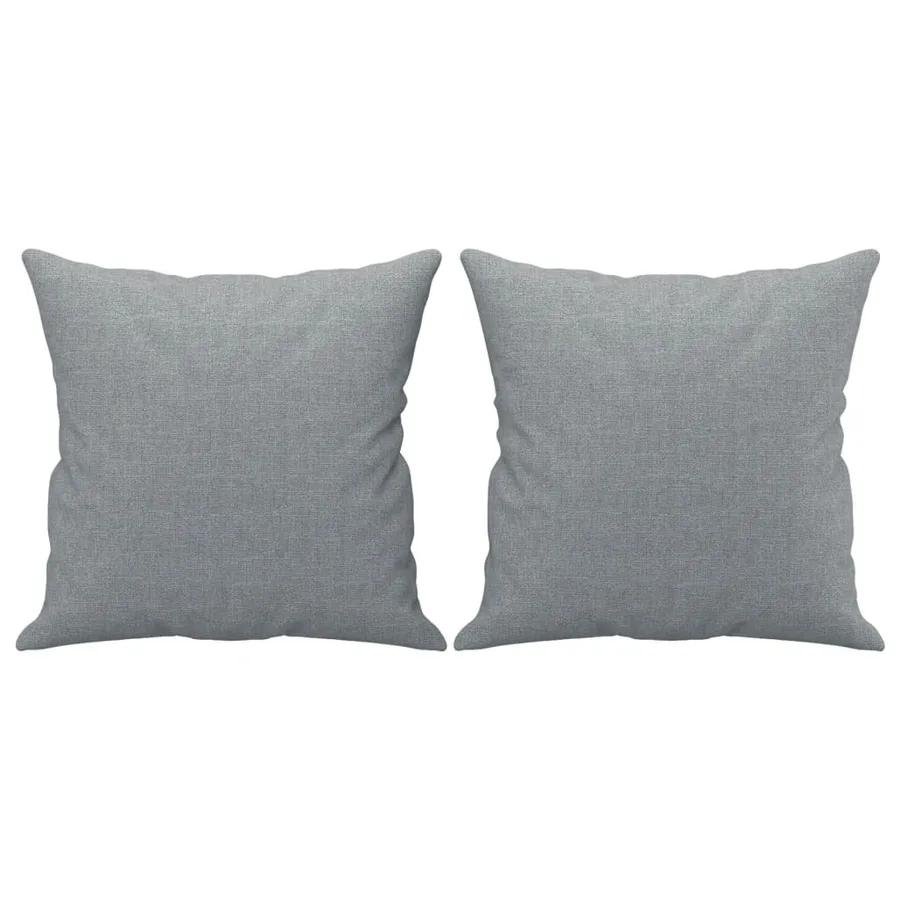 Ensemble de canapés 3 pcs coussins gris clair tissu - 7