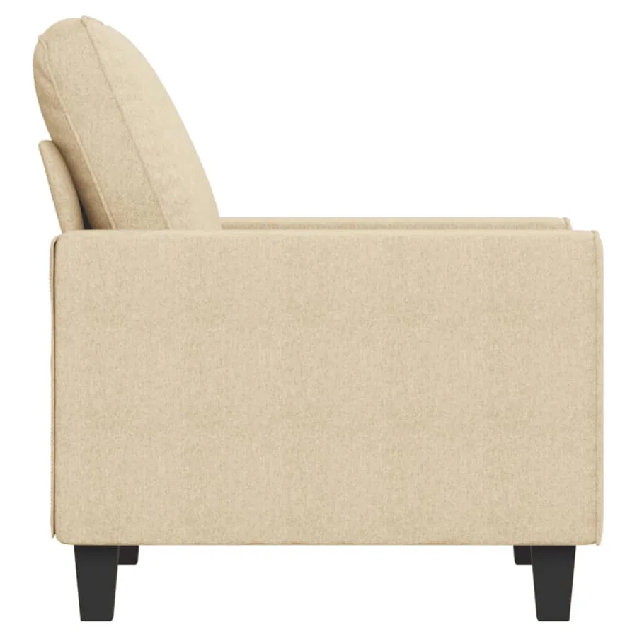 Fauteuil Crème 60 cm Tissu - 4