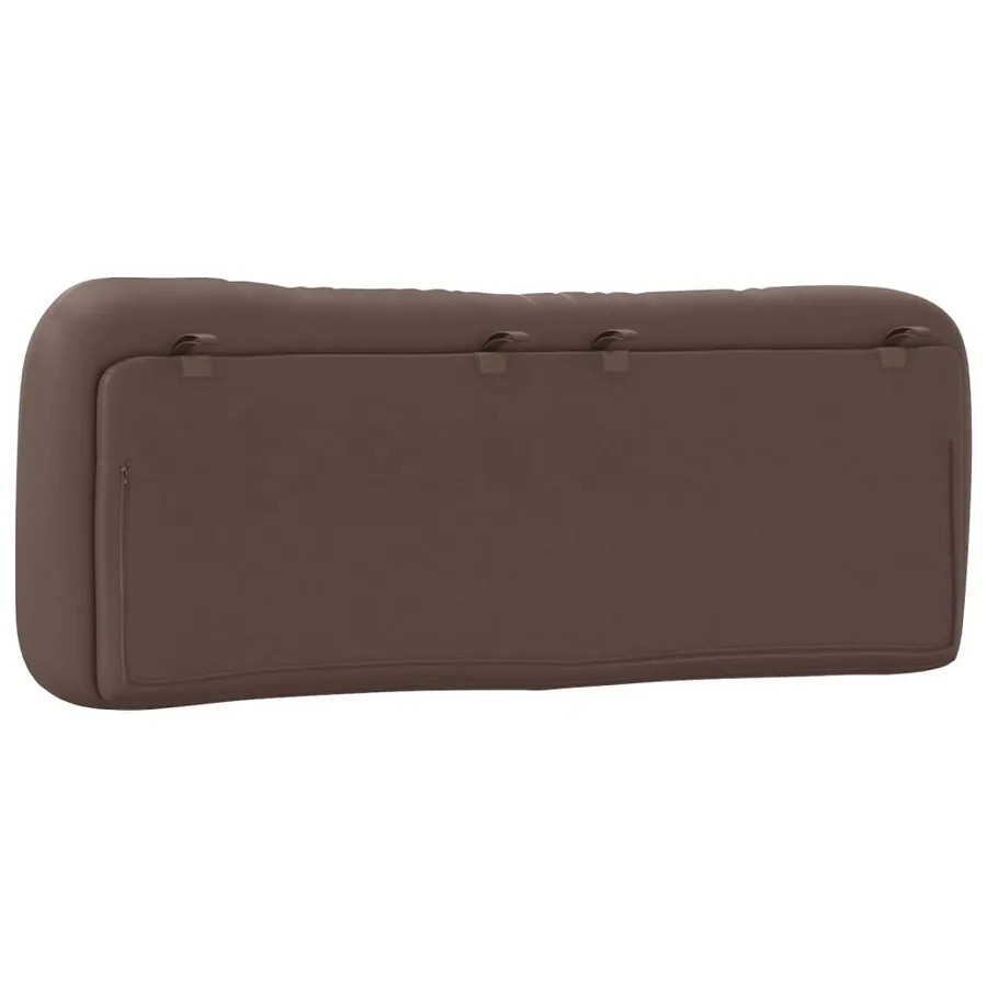 Coussin de tête de lit Hvar marron 120 cm similicuir - 7