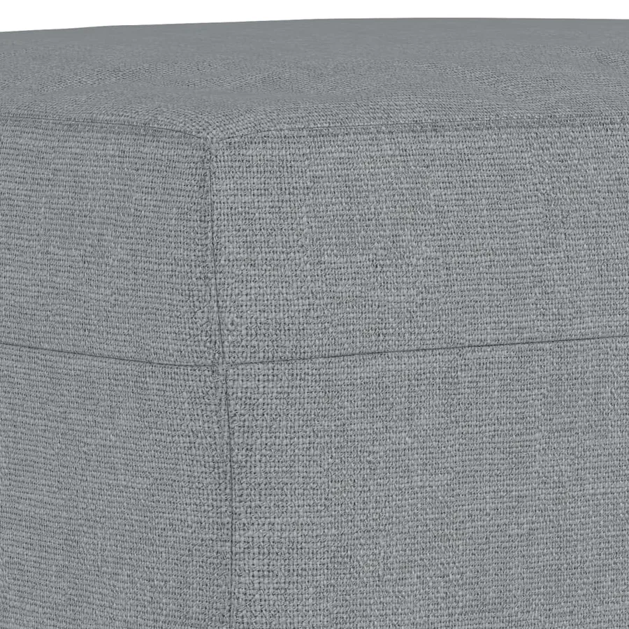 Ensemble de canapés 3 pcs coussins gris clair tissu - 8