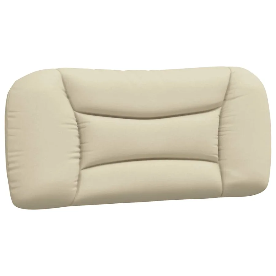 Cadre de lit sans matelas Hvar crème 90x200 cm tissu - 8
