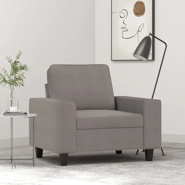 Fauteuil Taupe 60 cm Tissu