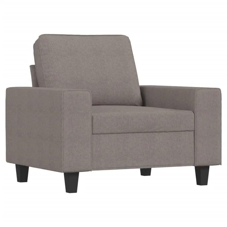 Fauteuil Taupe 60 cm Tissu - 2