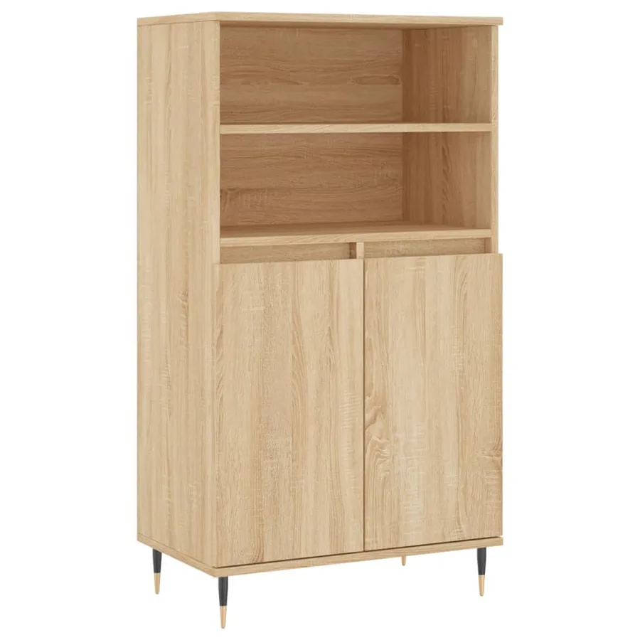 Buffet haut Chêne sonoma 60x36x110 cm Bois d'ingénierie - 2