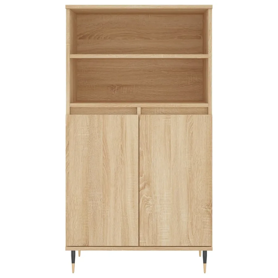Buffet haut Chêne sonoma 60x36x110 cm Bois d'ingénierie - 5