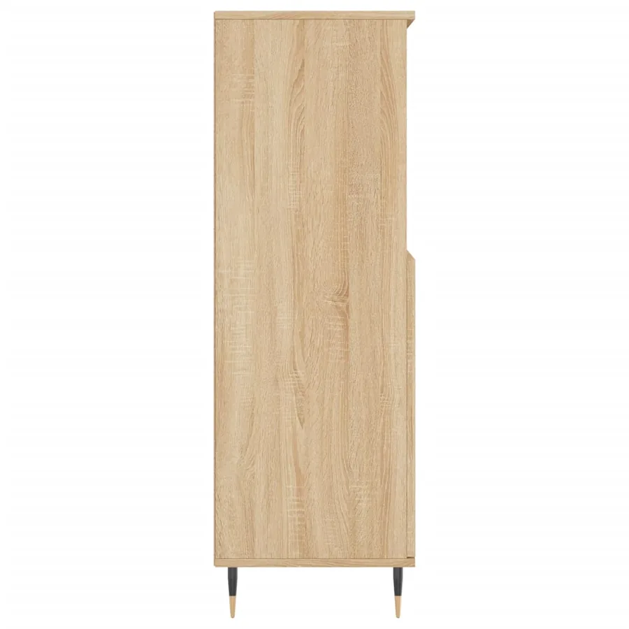 Buffet haut Chêne sonoma 60x36x110 cm Bois d'ingénierie - 7