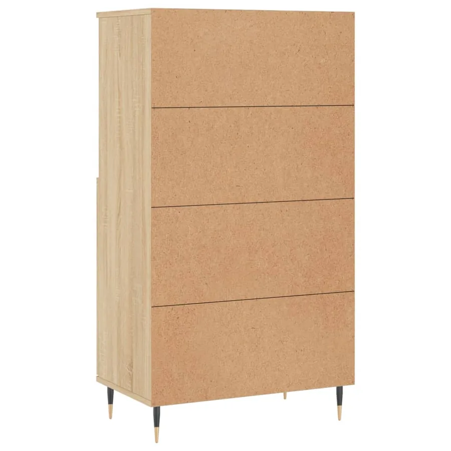 Buffet haut Chêne sonoma 60x36x110 cm Bois d'ingénierie - 8