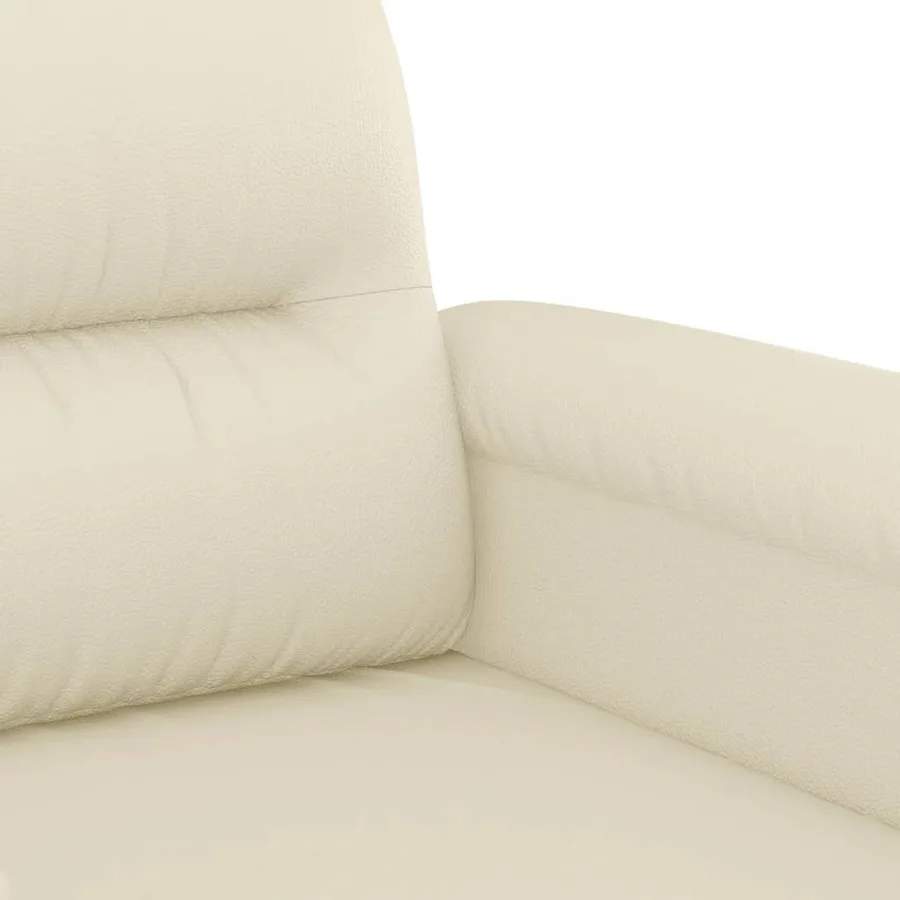 Fauteuil Crème 60 cm Similicuir - 6