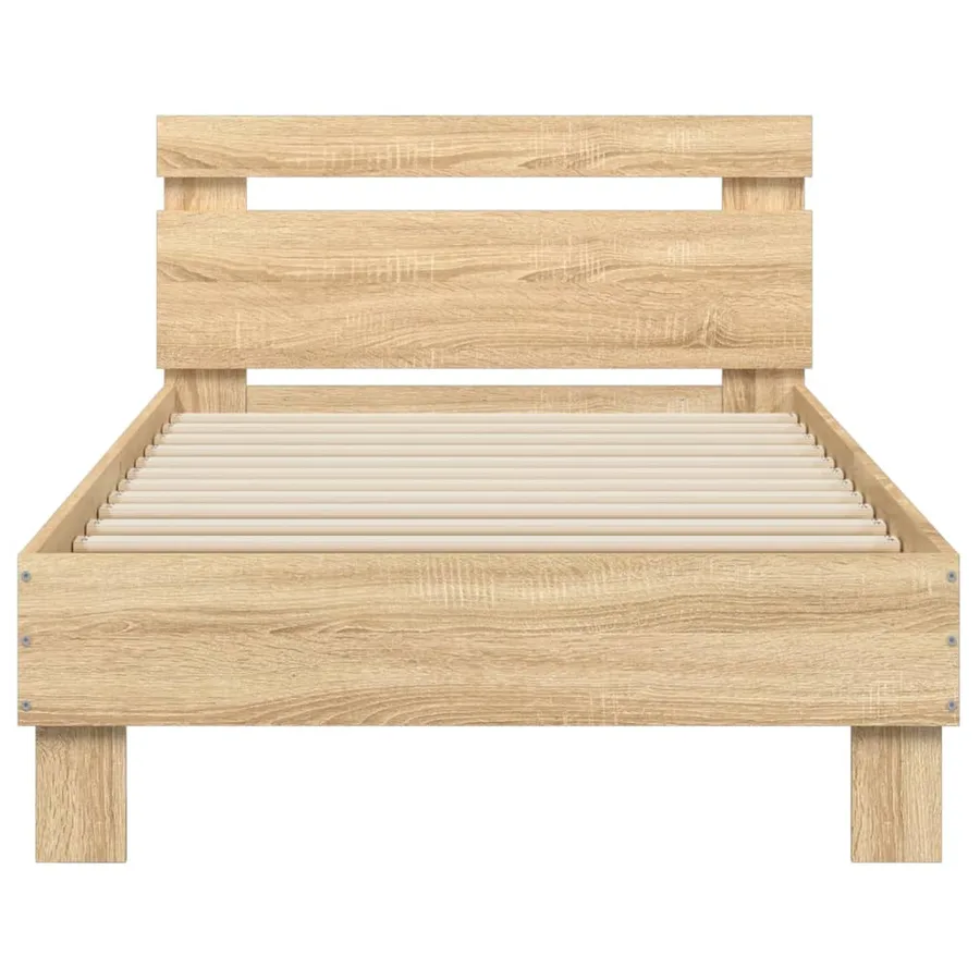Cadre de lit sans matelas avec tête de lit 90x200 cm - 5