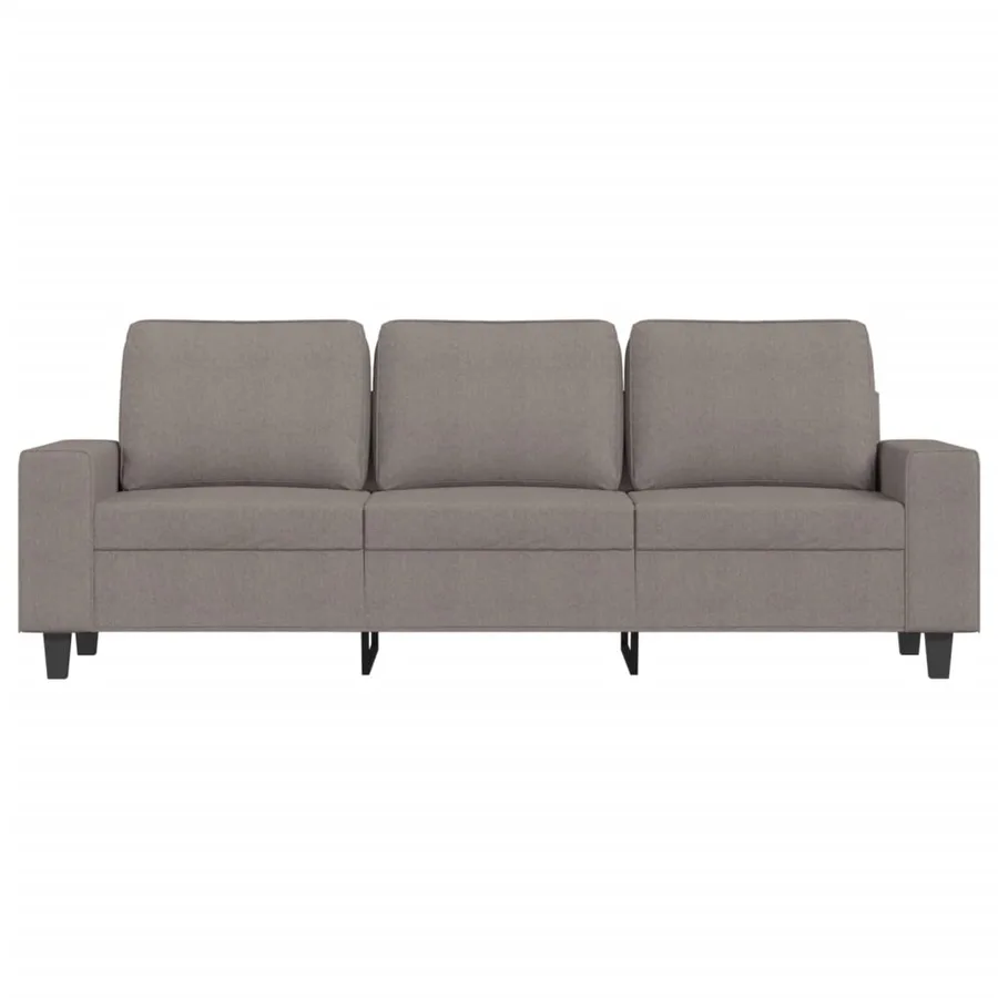 Canapé à 3 places Taupe 180 cm Tissu - 3