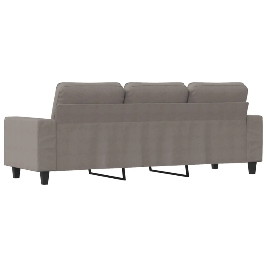 Canapé à 3 places Taupe 180 cm Tissu - 5
