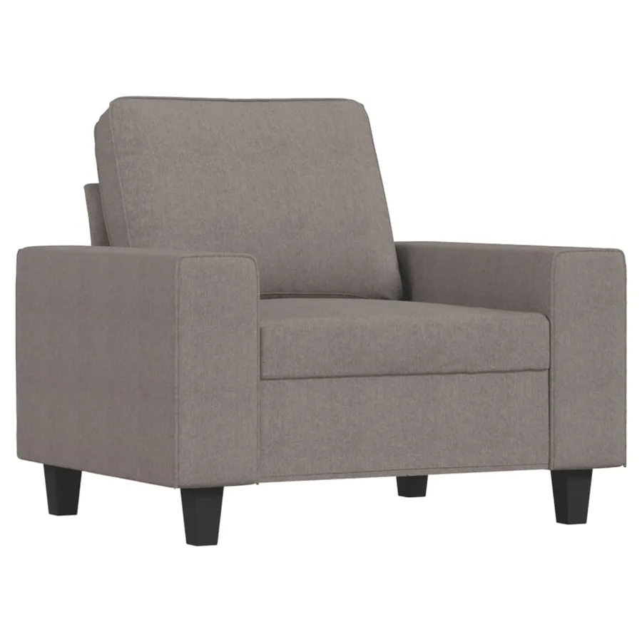 Ensemble de canapés 3 pcs taupe tissu - 3