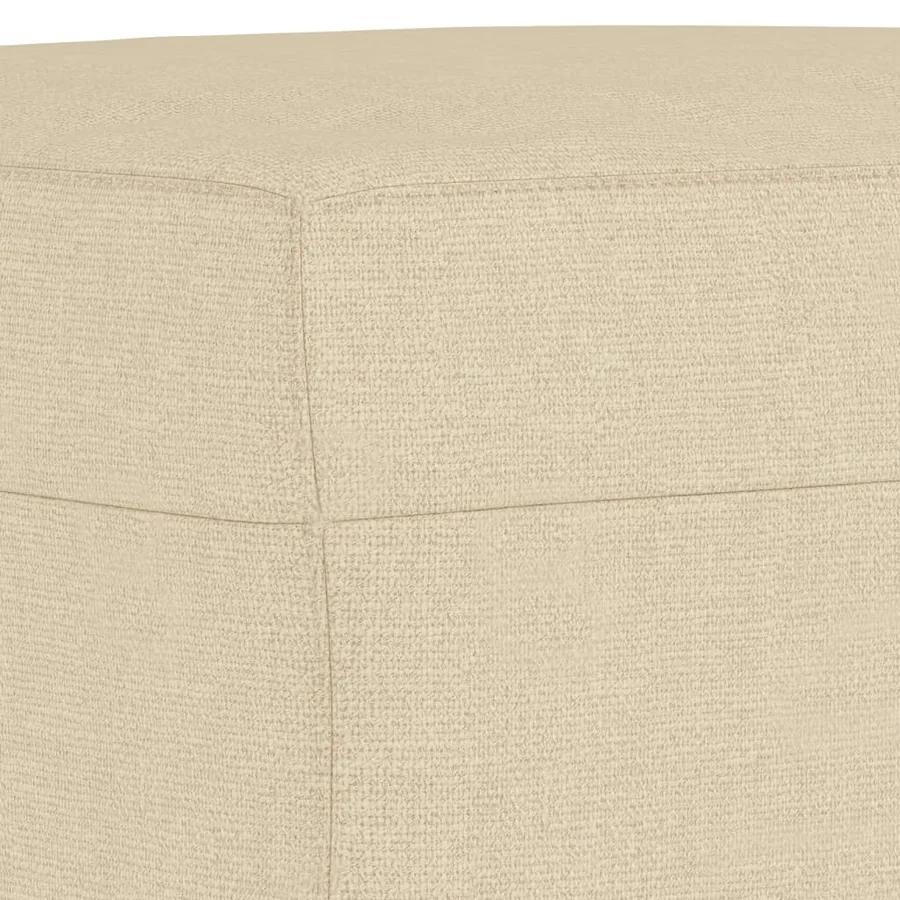 Ensemble de canapés 3 pcs crème tissu - 7