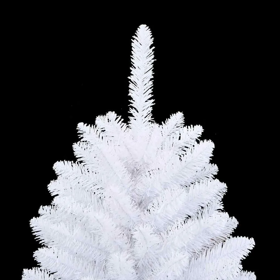 Sapin de Noël artificiel à charnières avec support blanc 120 cm - 5