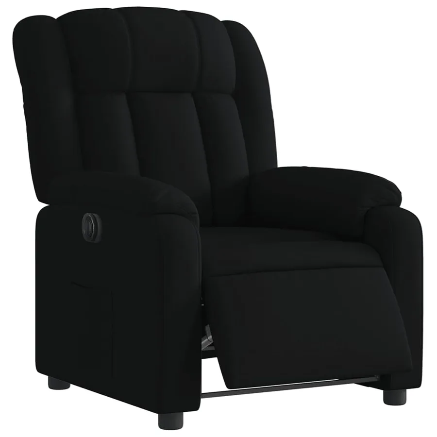 Fauteuil inclinable électrique Noir Tissu - 3