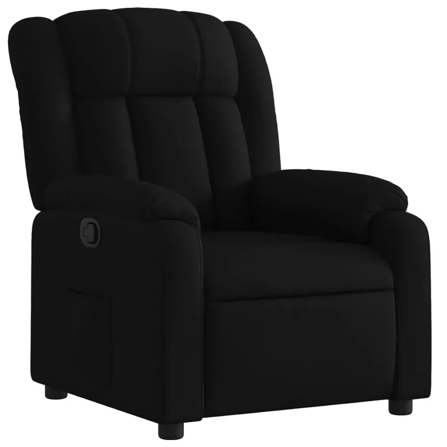 Fauteuil inclinable Noir Tissu - 2