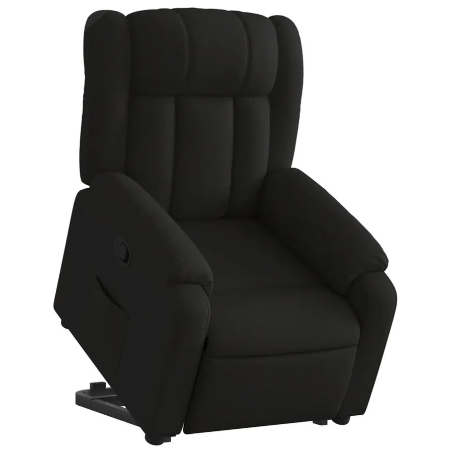 Fauteuil inclinable noir tissu - 3