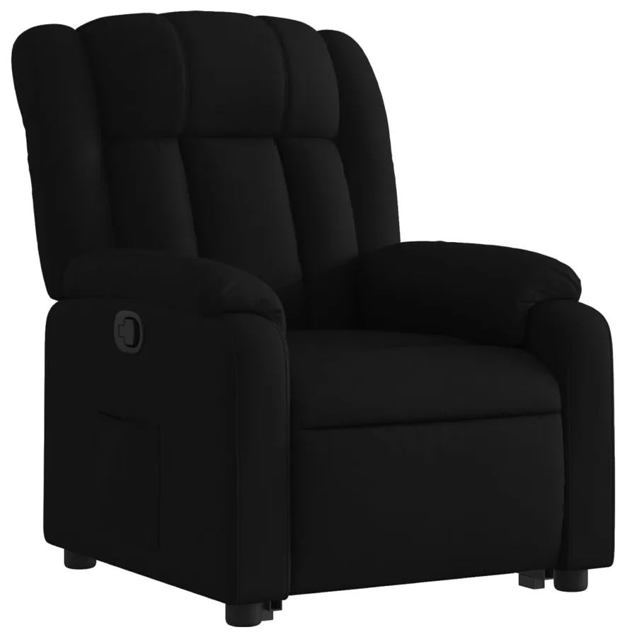 Fauteuil inclinable noir tissu - 4