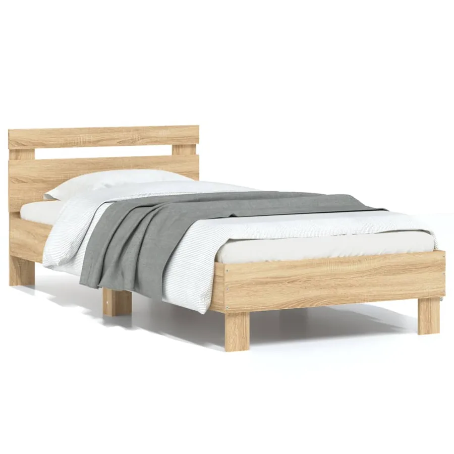 Cadre de lit sans matelas avec tête de lit 90x190 cm - 2