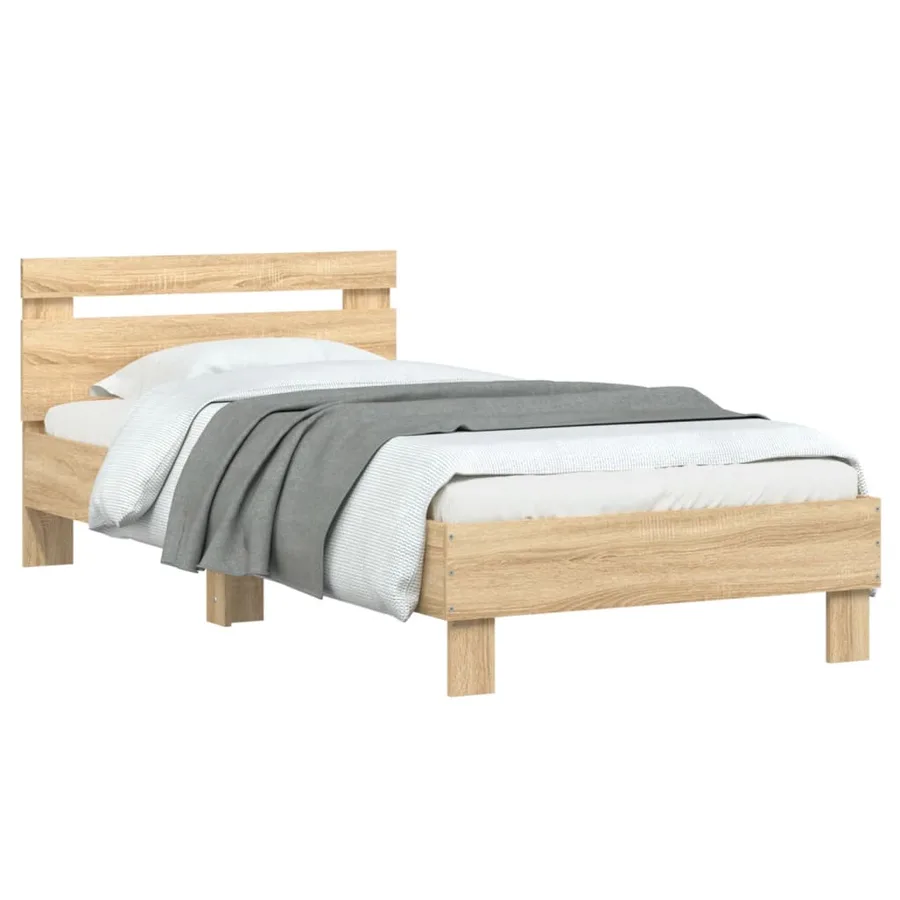 Cadre de lit sans matelas avec tête de lit 90x190 cm - 4