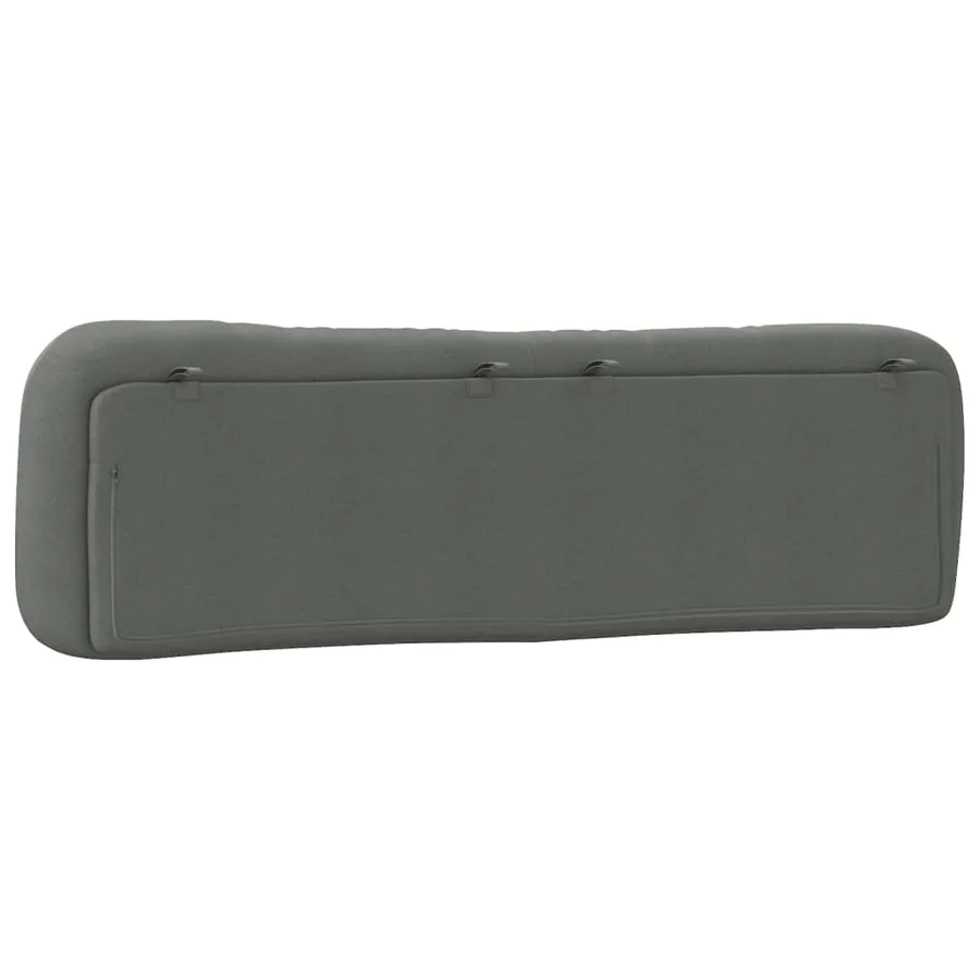 Coussin de tête de lit Hvar gris foncé 180 cm tissu - 7