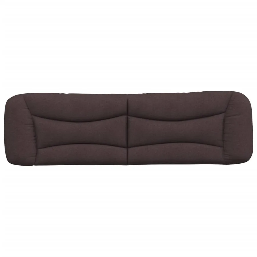 Coussin de tête de lit Hvar marron foncé 180 cm tissu - 5