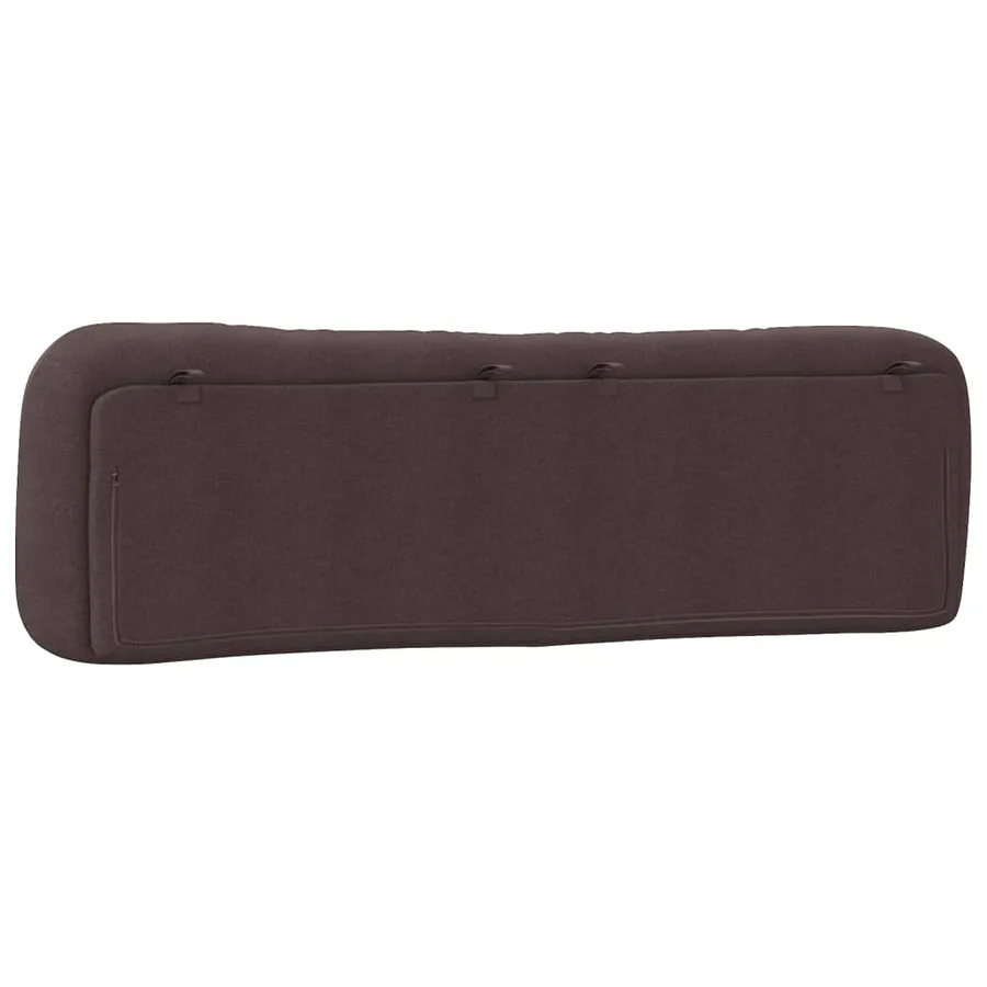Coussin de tête de lit Hvar marron foncé 180 cm tissu - 7