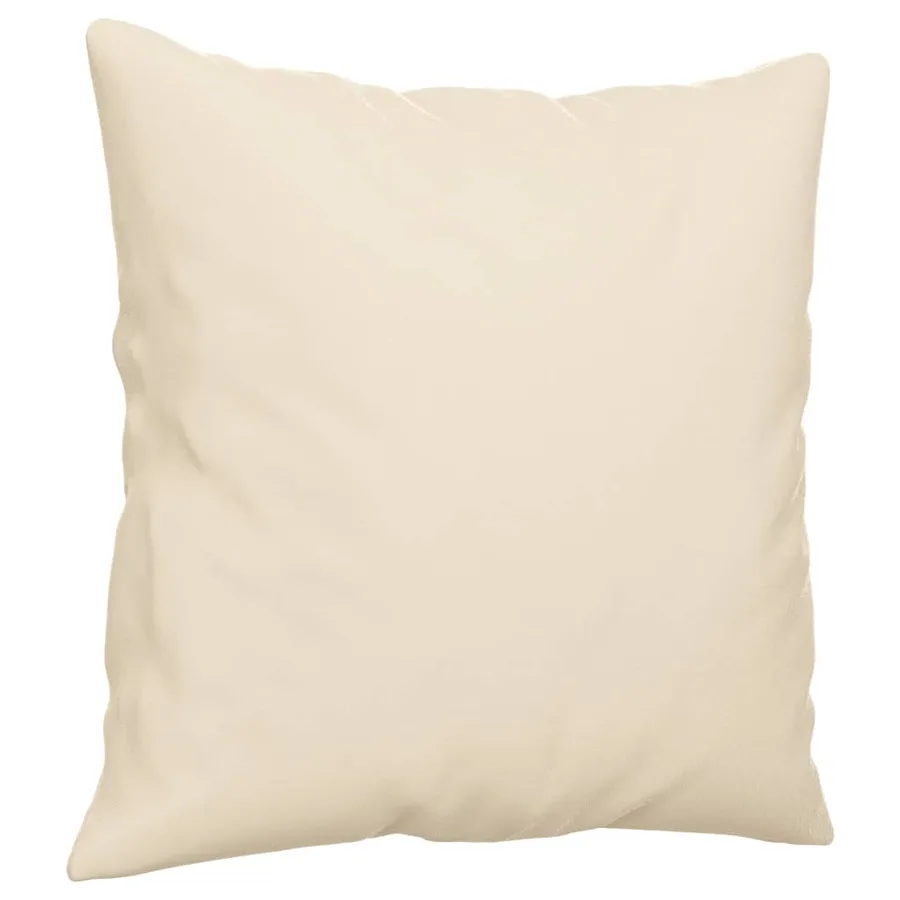 Canapé 2 places avec oreillers beige 120 cm tissu microfibre - 6