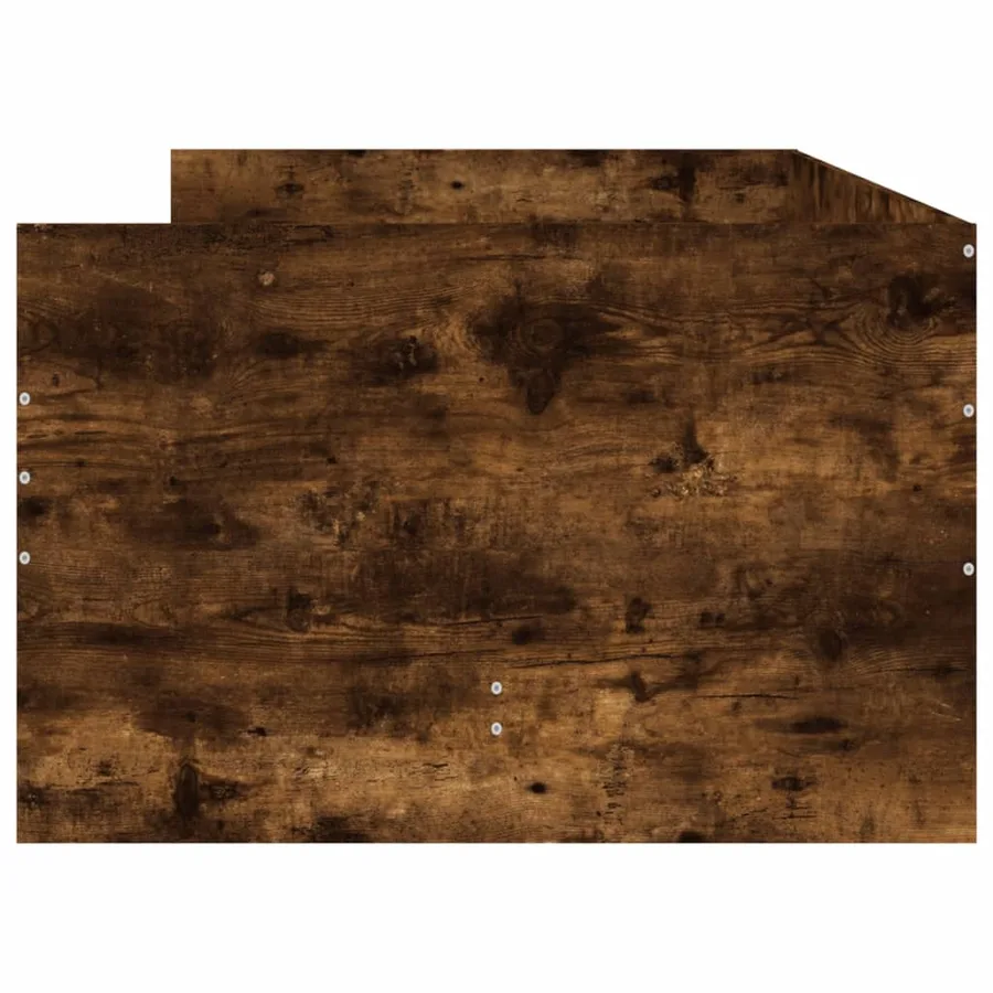 Cadre de lit avec tiroirs sans matelas chêne fumé 100x200 cm - 7