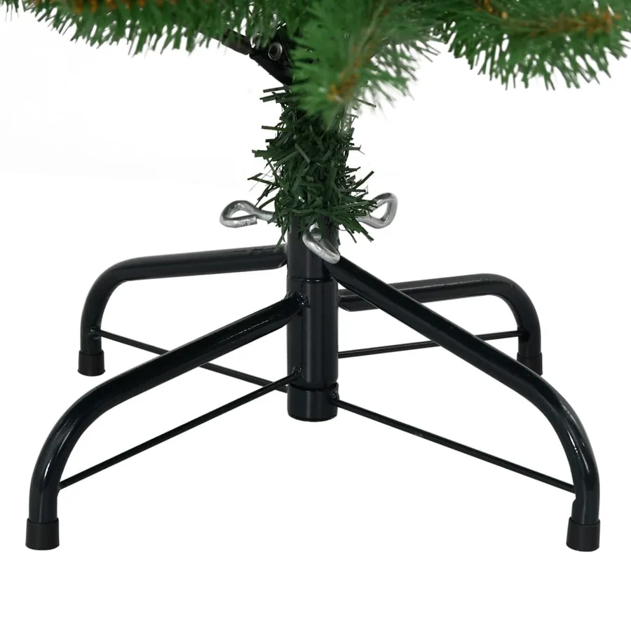 Sapin de Noël artificiel à charnières avec support vert 150 cm - 7