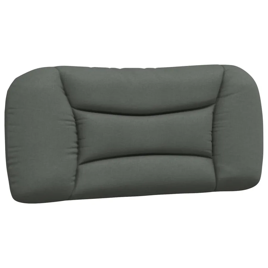Cadre de lit avec LED sans matelas Hvar gris foncé 80x200 cm tissu - 10