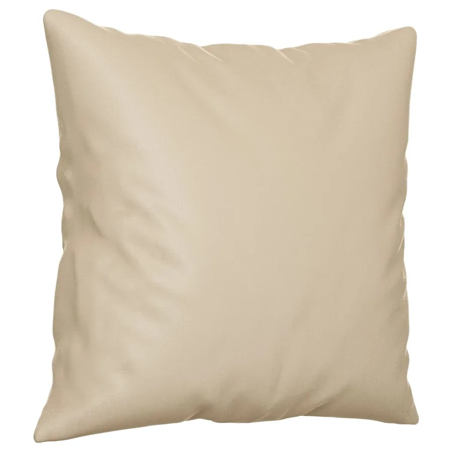 Ensemble de canapés 3 pcs avec coussins Crème Tissu microfibre - 6