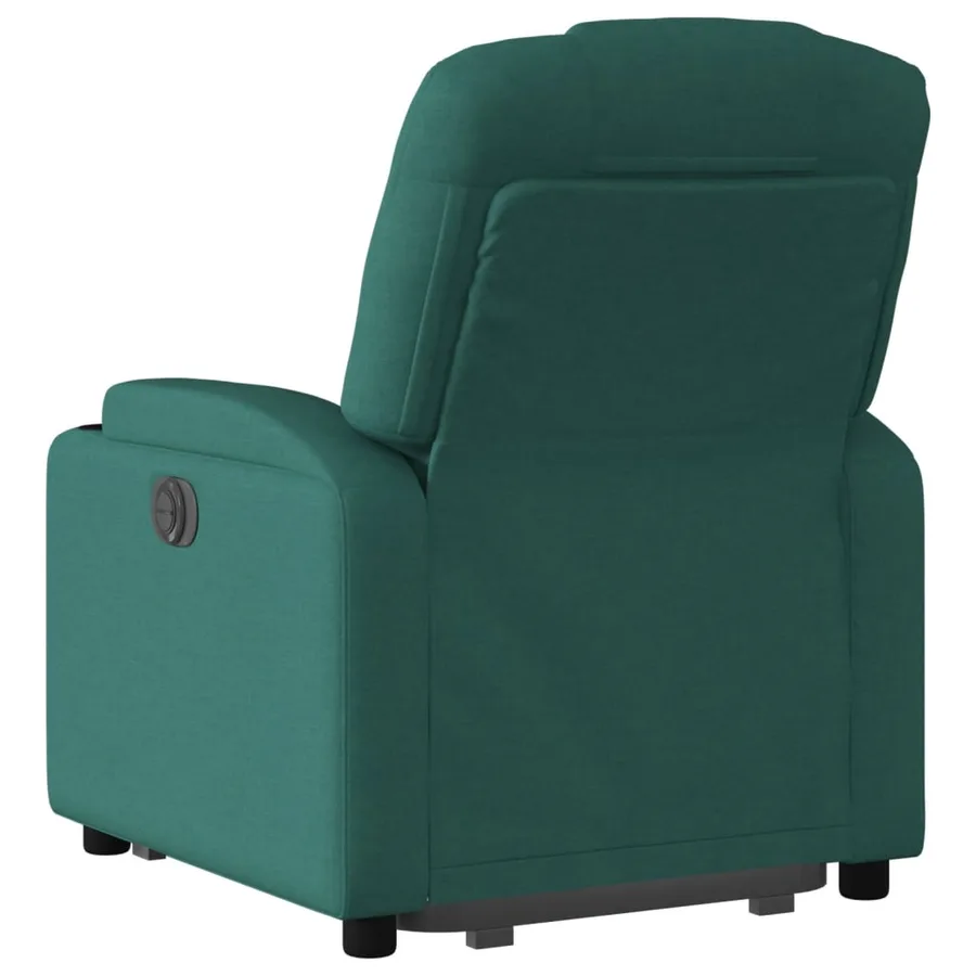 Fauteuil inclinable vert foncé tissu - 5