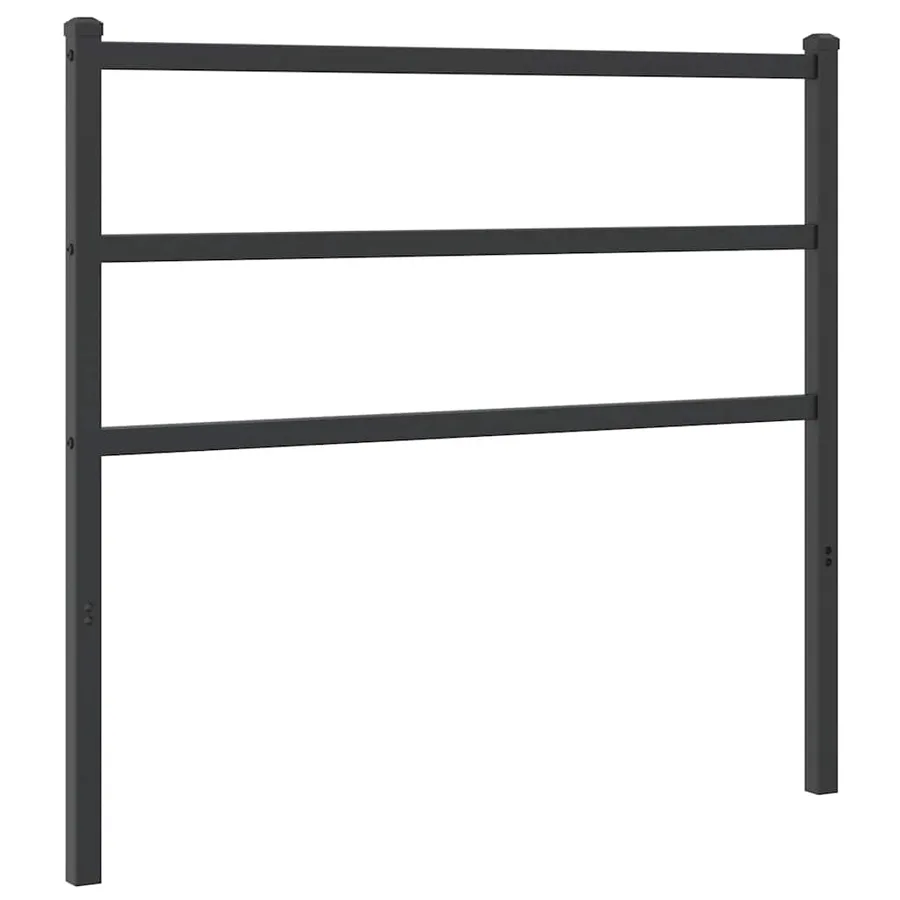 Tête de lit de remplacement métal noir 100 cm - 2