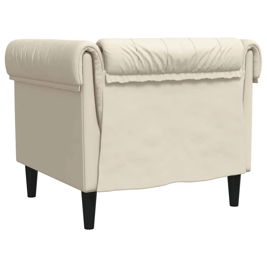 Fauteuil Chesterfield lin - 6