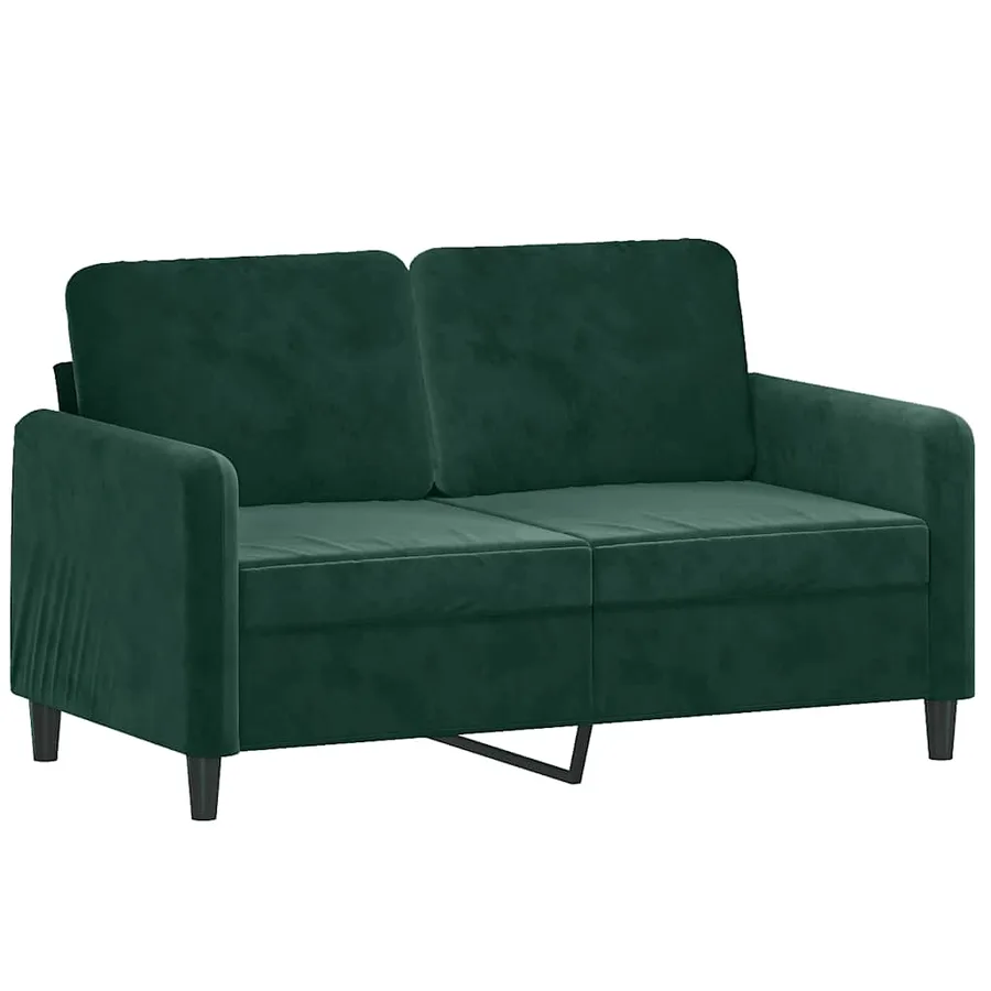 Ensemble de canapés 2 pcs vert foncé velours - 3