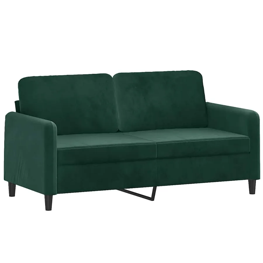 Ensemble de canapés 2 pcs vert foncé velours - 4