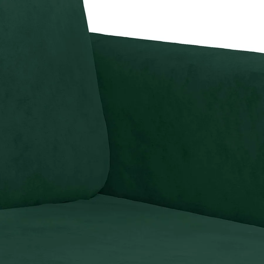 Ensemble de canapés 2 pcs vert foncé velours - 5