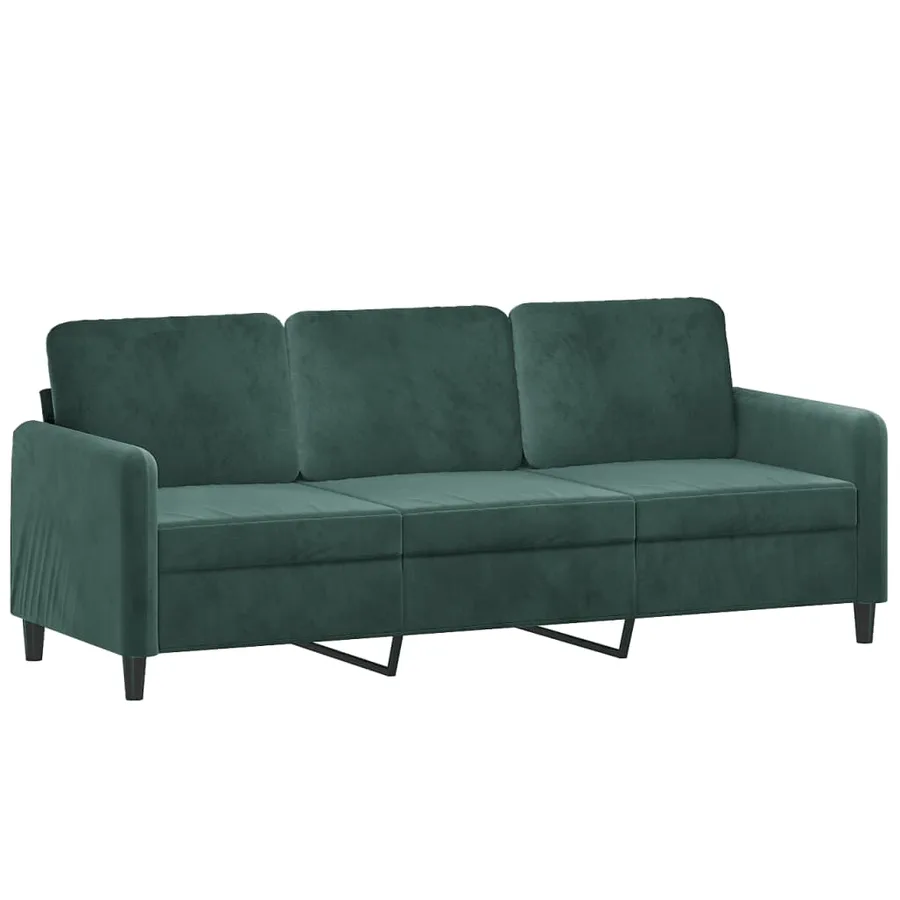 Ensemble de canapés 3 pcs vert foncé velours - 4