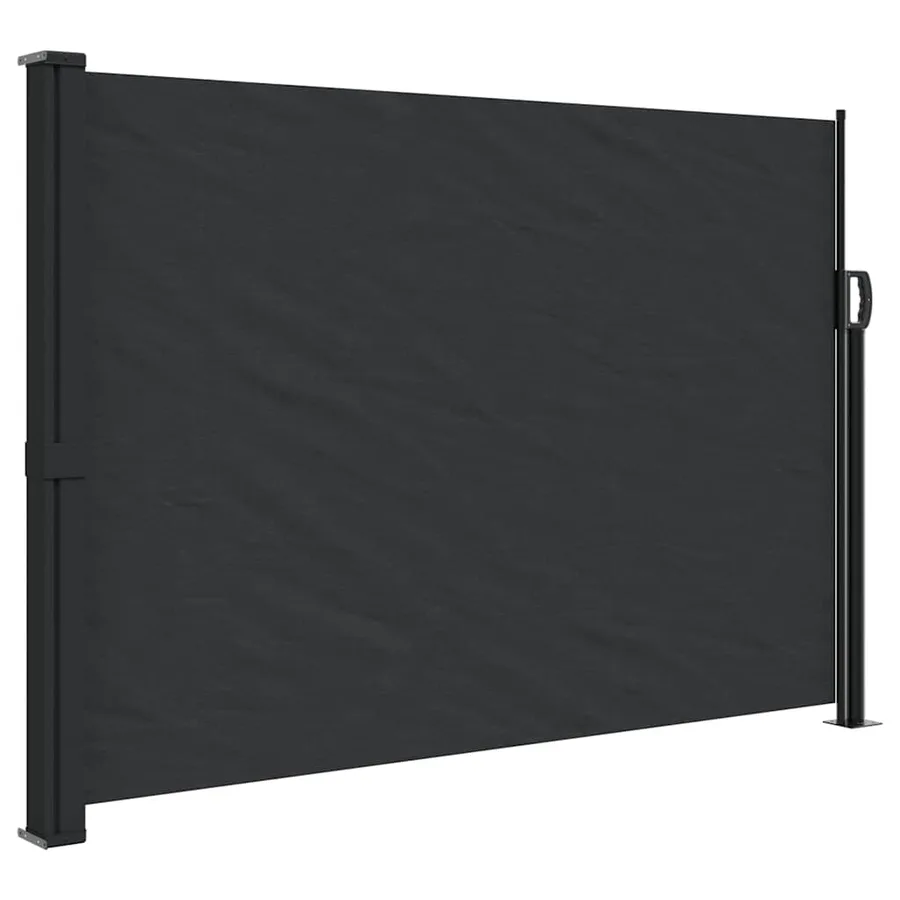 Auvent latéral rétractable noir 140x300 cm - 2