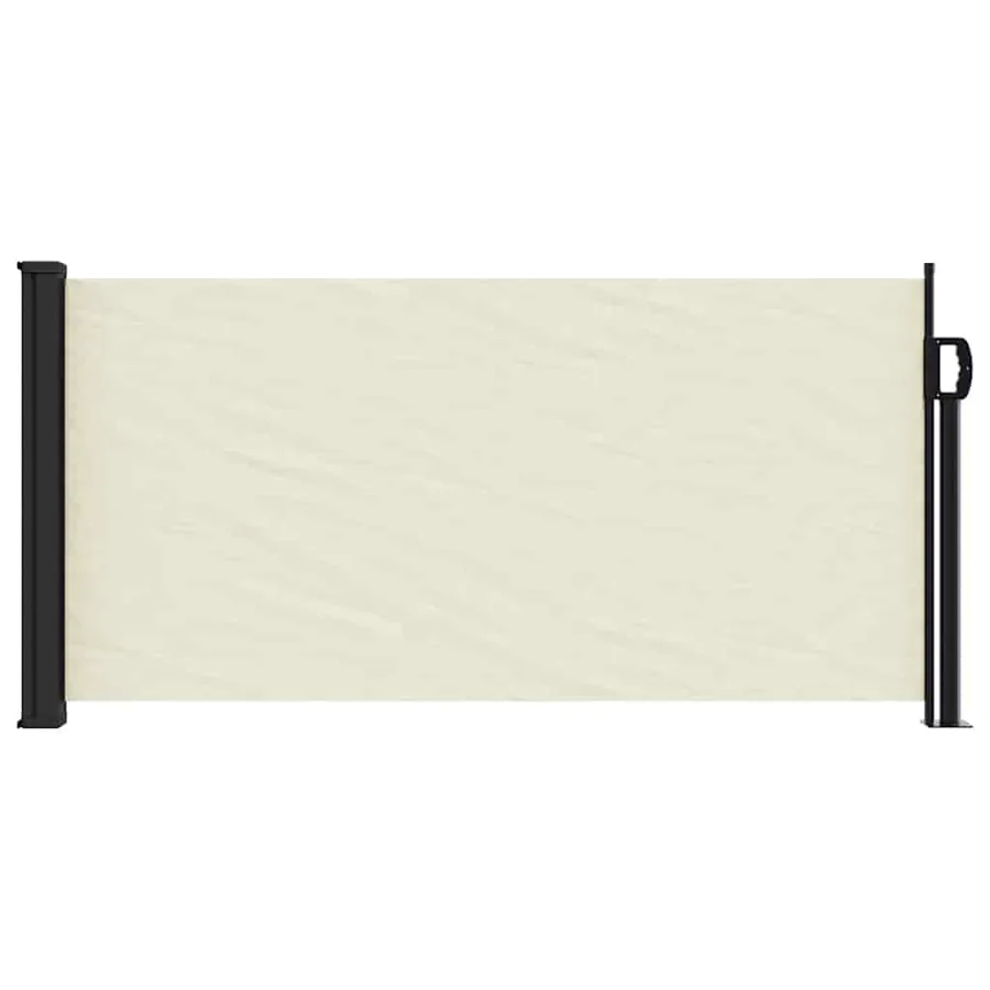 Auvent latéral rétractable crème 100x500 cm - 3
