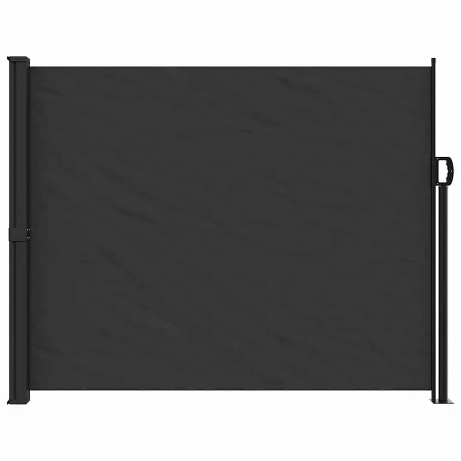 Auvent latéral rétractable noir 160x500 cm - 3