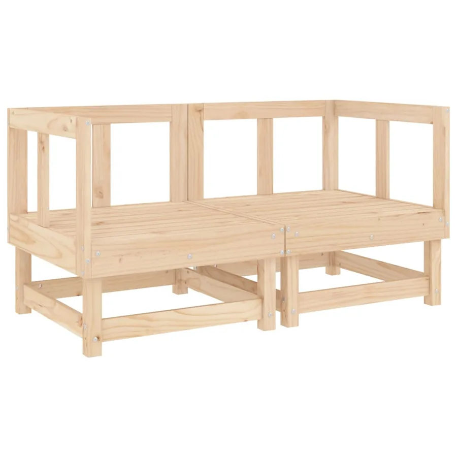 Salon de jardin 6 pcs Bois de pin massif - 3