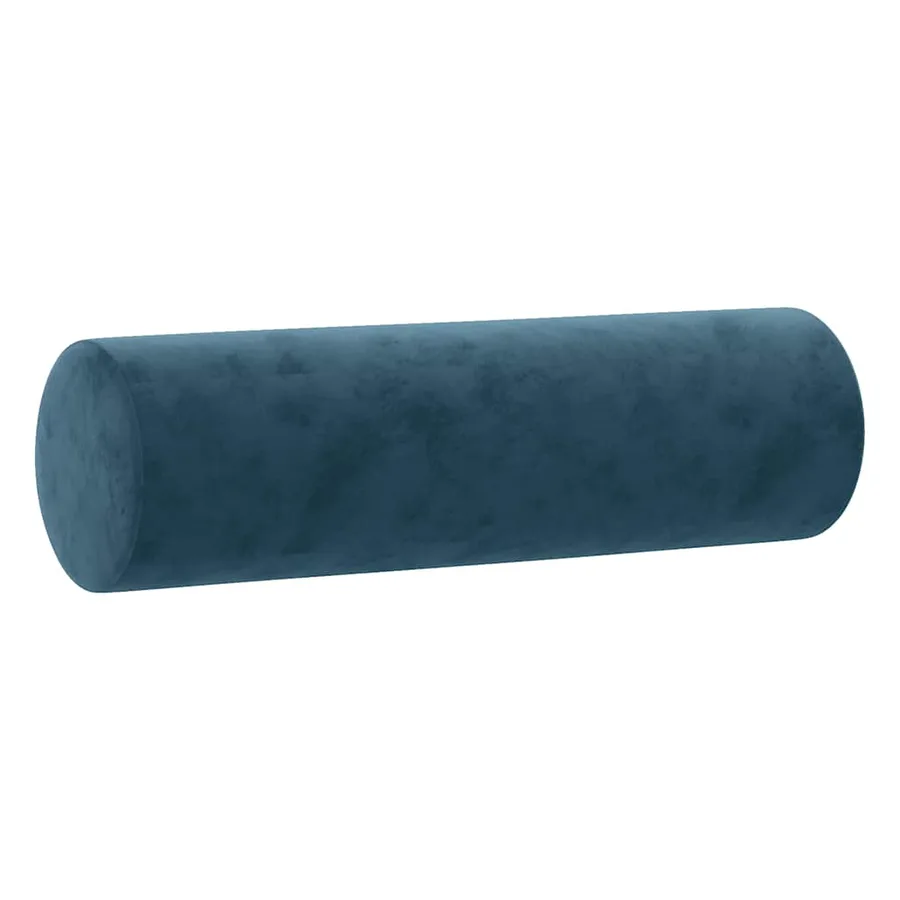 Canapé 2 places avec oreillers décoratifs bleu 120 cm velours - 6