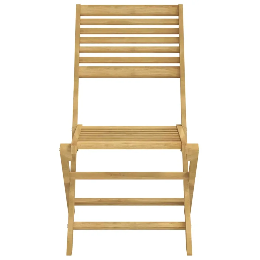 Chaises pliables de jardin lot de 4 bois massif d'acacia - 5