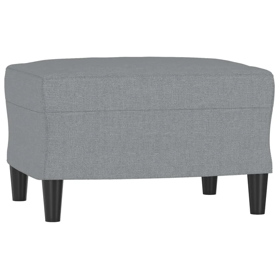 Ensemble de canapés 4 pcs coussins gris clair tissu - 6