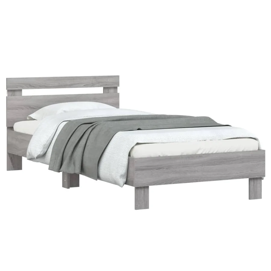 Cadre de lit sans matelas avec lumières LED 90x190 cm - 5