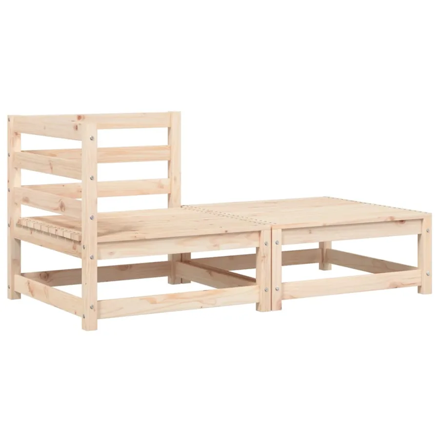 Canapé d'angle de jardin avec coussins et repose-pieds - 4